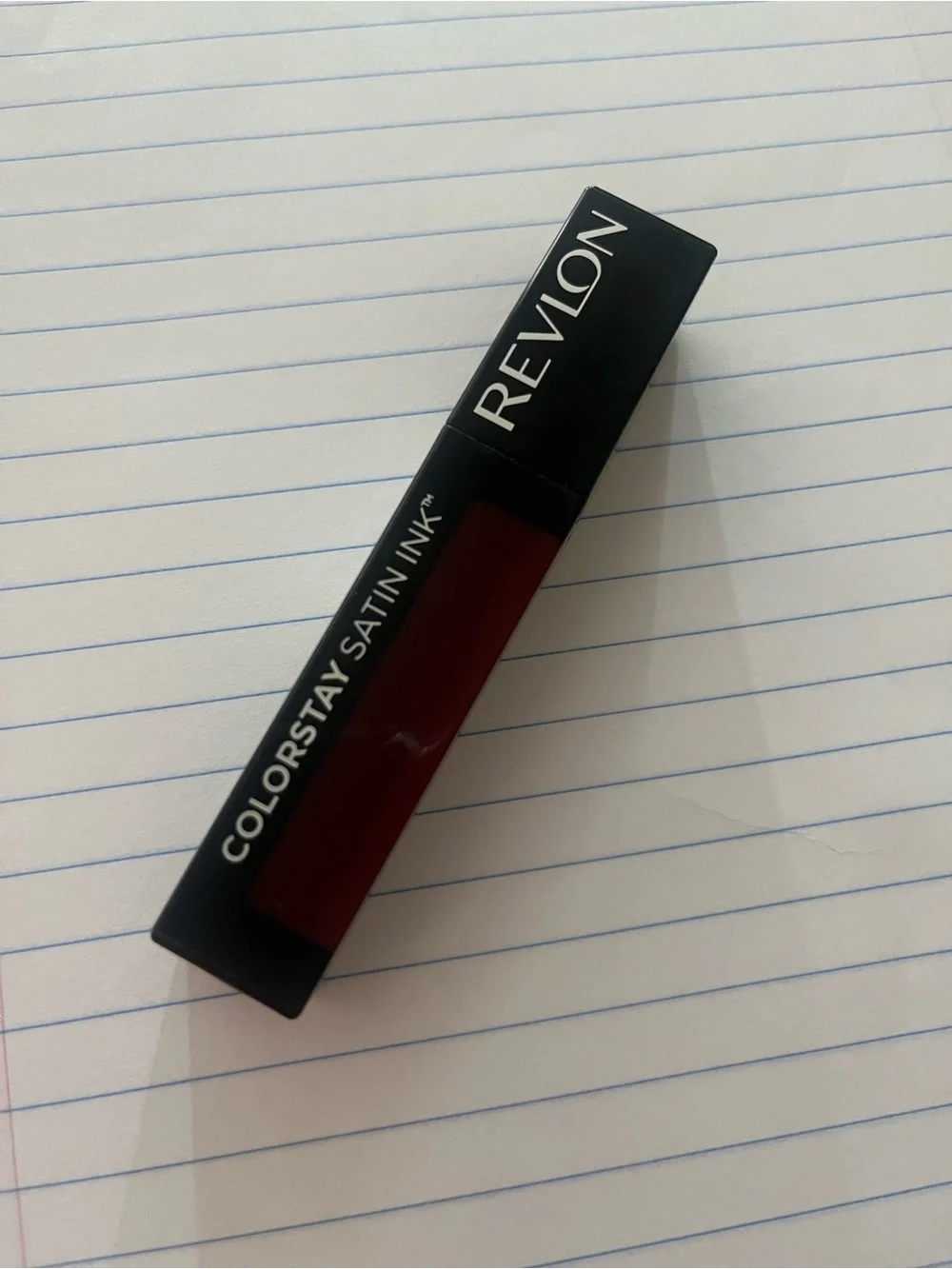Revlon Satin Ink Liquid Lipstick — Deep Burgundy